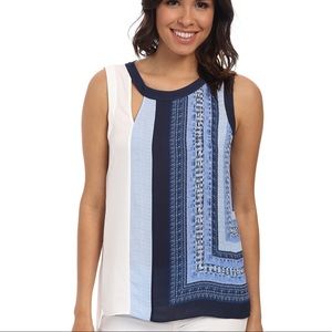 BCBG Maxazria Elicia Color Block Tank Small